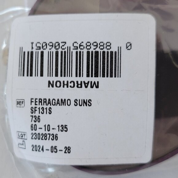 Ferragamo Purple Pilot Unisex Sunglasses SF131S 736 60-10-35 main image 10